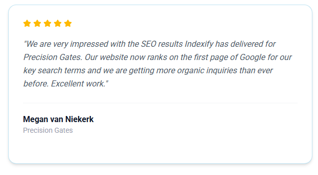 Precision Gates — Google review of Fortune Design