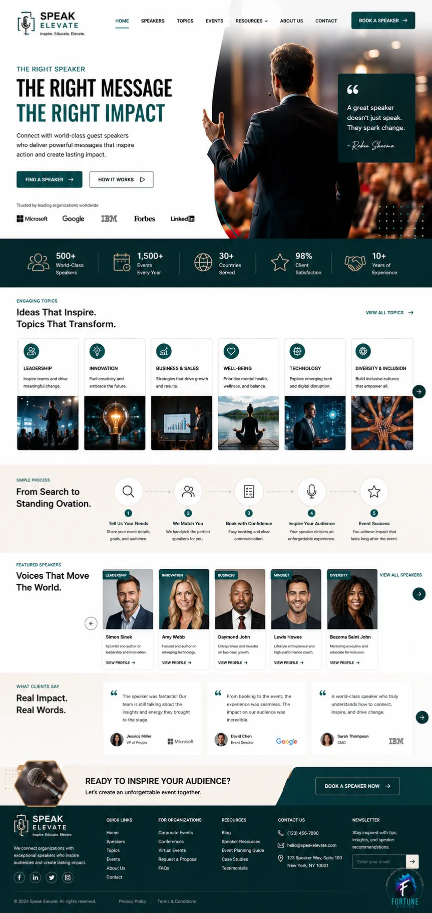 Corporate Speaker Bureau