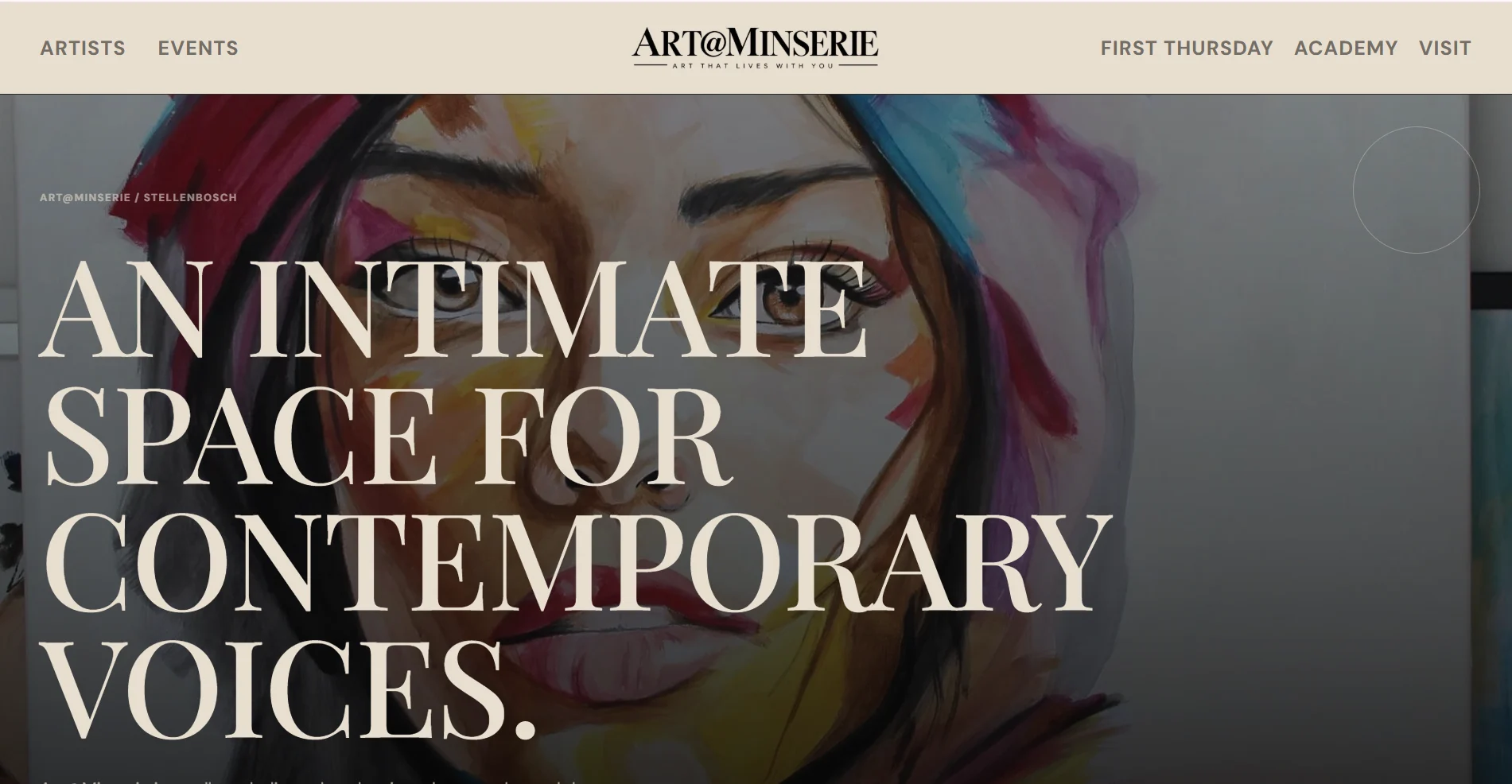 Art@Minserie website screenshot