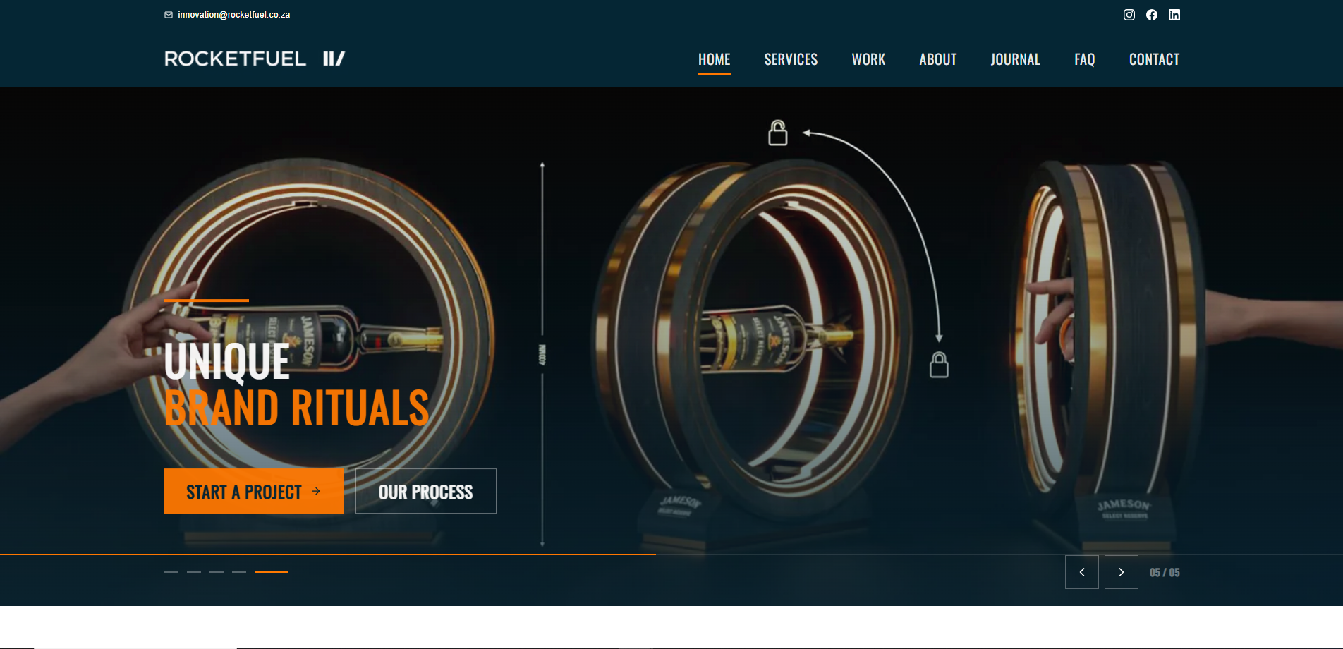 Rocket Fuel website screenshot