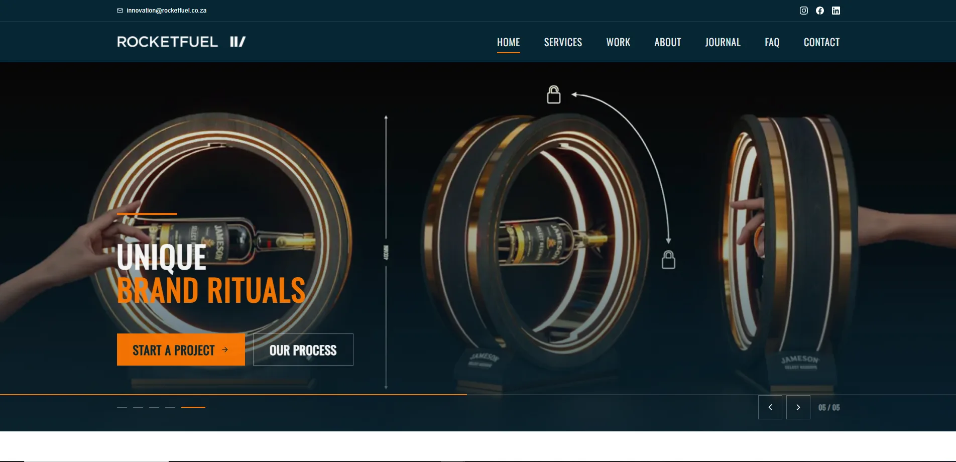 Rocket Fuel website project